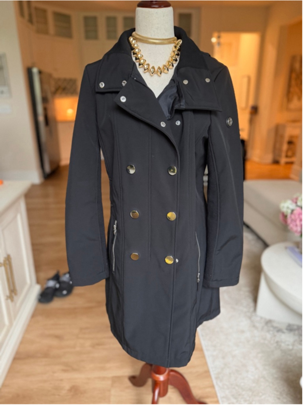 Women's Calvin Klein Jacket With Silver Buttons Sz M